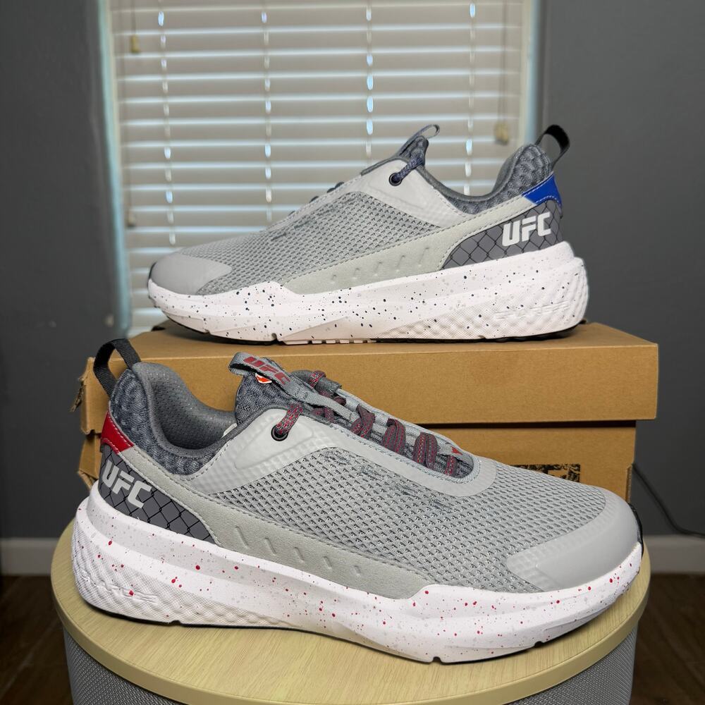 Men's Under Armour Gray/White UFC Project Rock BSR 5 Training Shoes